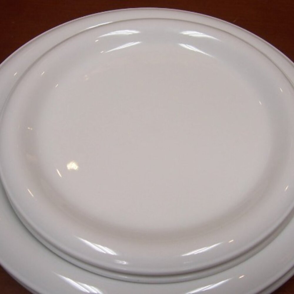 2 Dinner Plates & 2 Salad Plates  - Arena (White) by THOMAS